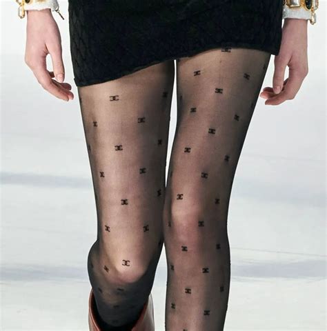 chanel logo leggings|benita chanel tights.